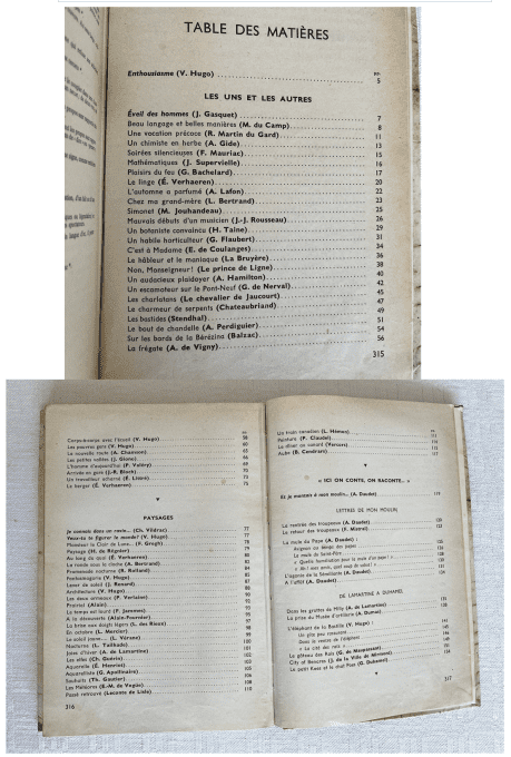 Rare ! Ancien manuel scolaire "Vers et prose" – Classe de 5e – Éd. Fernand Nathan – 1958