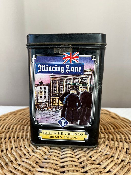 Rare ! Boite métallique anglaise, Thé Mincing Lane London