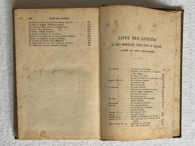 Rare ! Livre scolaire ancien, Lectures choisies de Français moderne, Charles Bigot, Hachette 1894