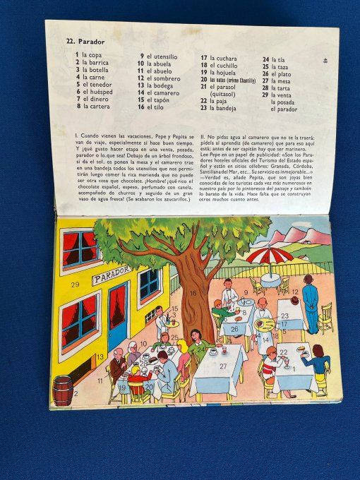 Rare, Livre scolaire vintage "Pepe y Pepita" Mirajo - Apprentissage Espagnol - Édition 1964