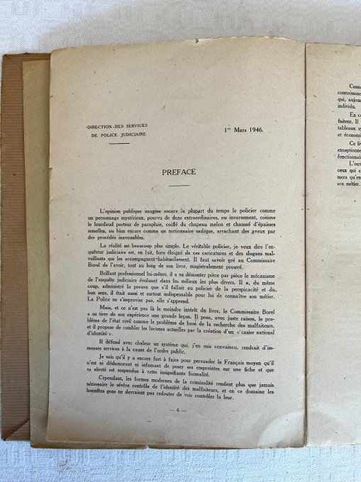 Rare ! Traité des pratiques policières, R. Borel, 1946