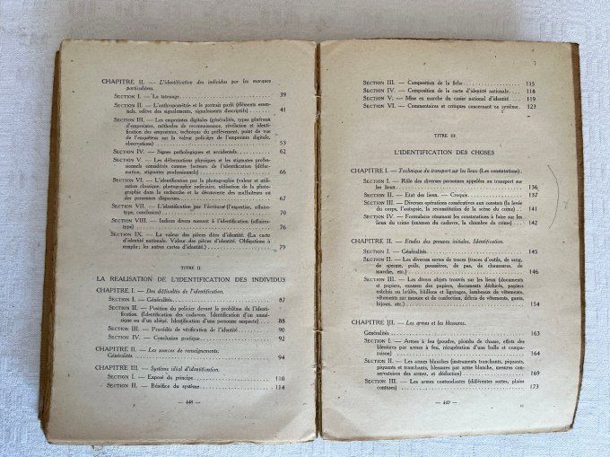 Rare ! Traité des pratiques policières, R. Borel, 1946