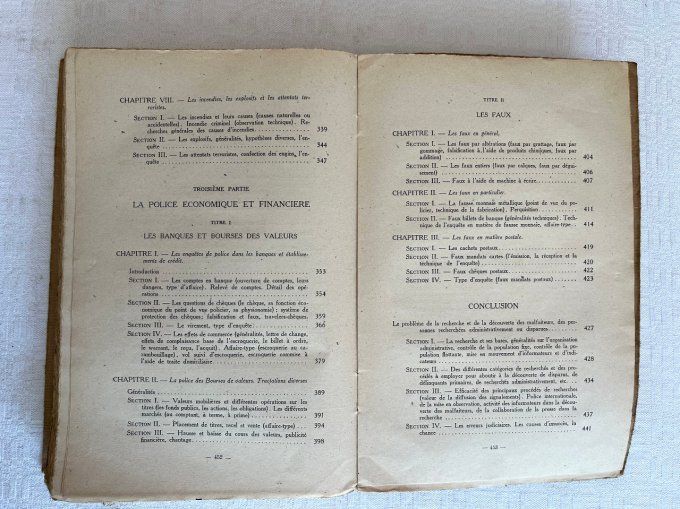 Rare ! Traité des pratiques policières, R. Borel, 1946