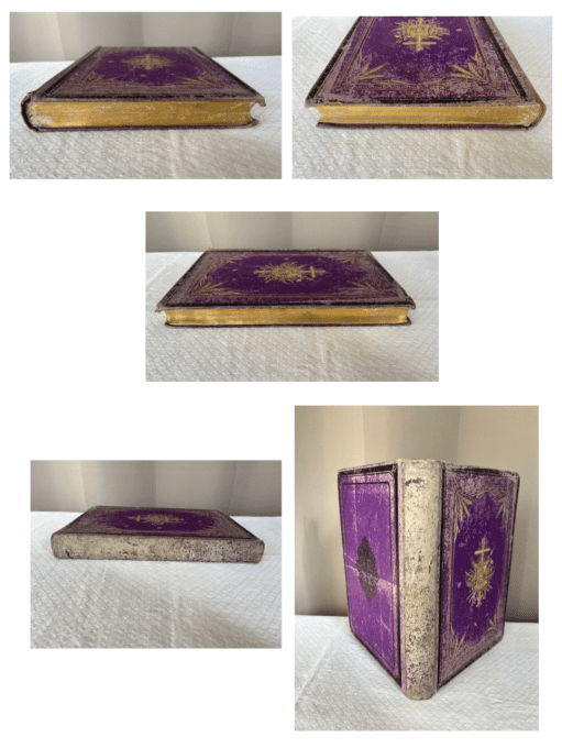 RARE, Très vieux livre, Histoire de la vie et des paroles de N.-S. Jésus Christ, 1873