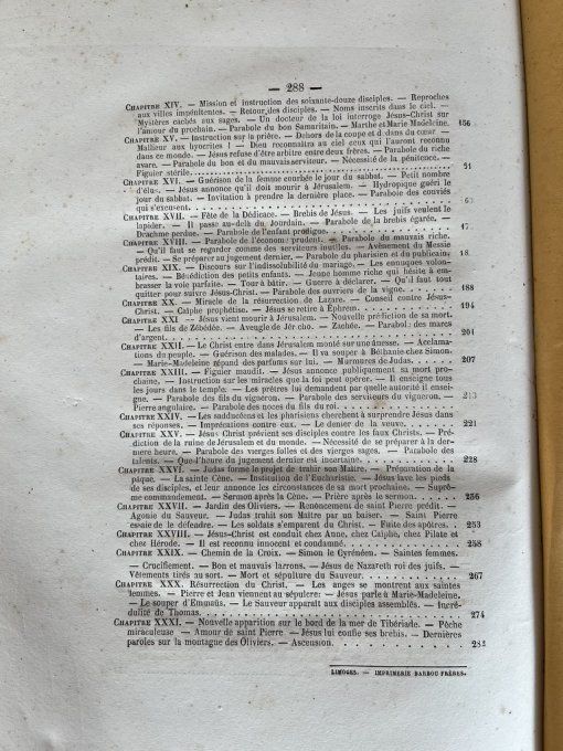 RARE, Très vieux livre, Histoire de la vie et des paroles de N.-S. Jésus Christ, 1873