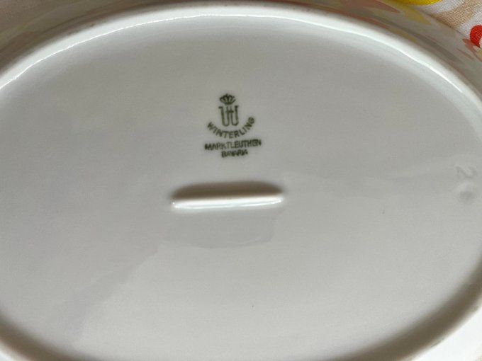 Ravier, plat Winterling, Marktleuthen Bavaria, design orange Vintage