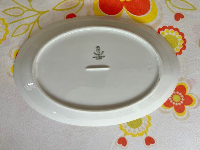 Ravier, plat Winterling, Marktleuthen Bavaria, design orange Vintage