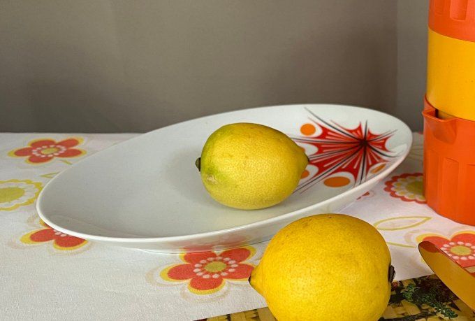 Ravier, plat Winterling, Marktleuthen Bavaria, design orange Vintage
