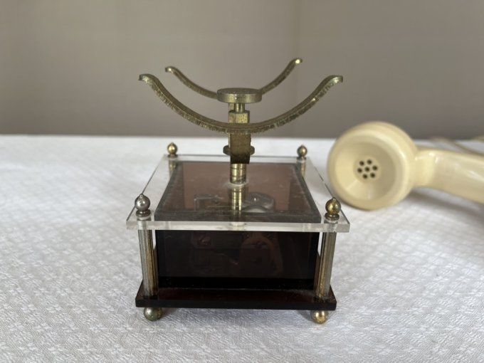 Repose combiné de téléphone musical SANKYO, vintage, Musique "la chanson de Lara"