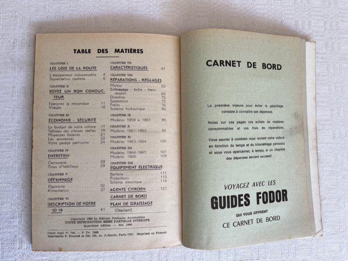 Revue technique et pratique, guide Votre Citroën ID19