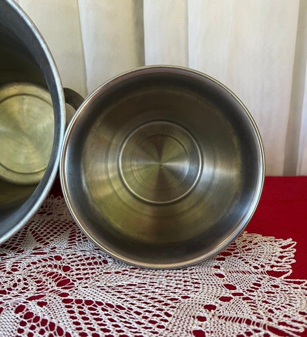 Seau à champagne et seau à glace, duo assorti, Guy Degrenne