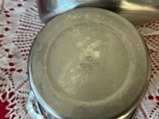 Seau à champagne et seau à glace, duo assorti, Guy Degrenne