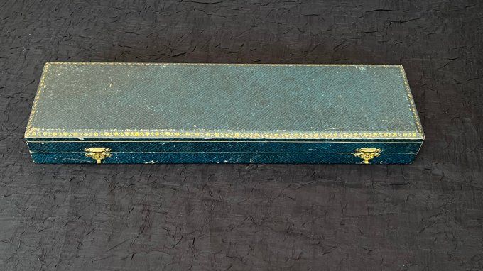 Service à gigot ancien - Style Louis XVI - Boîte d'origine - Argenterie Paris début XXe