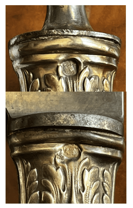 Service à gigot ancien - Style Louis XVI - Boîte d'origine - Argenterie Paris début XXe