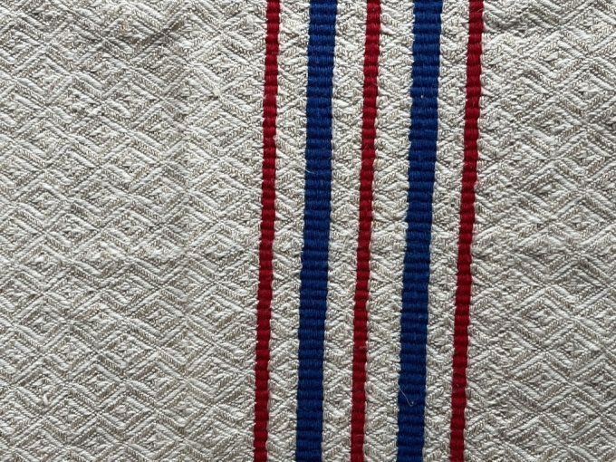 Serviettes de table en coton damasé de style Basque