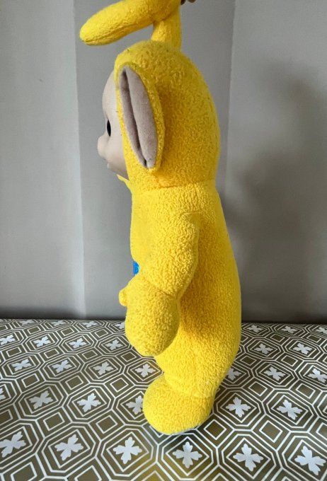SOUVENIR ANNÉES 90 ! Grande Peluche Télétubbies Laa-Laa, yeux dormeurs, 37 cm
