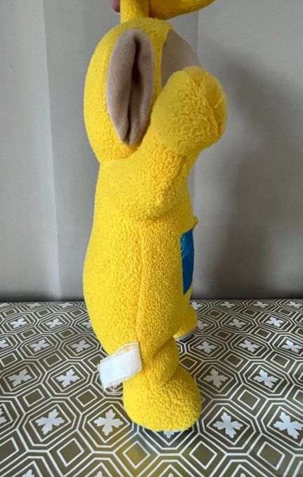 SOUVENIR ANNÉES 90 ! Grande Peluche Télétubbies Laa-Laa, yeux dormeurs, 37 cm