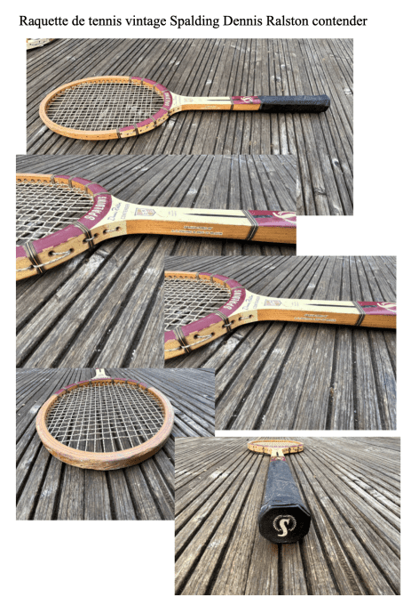 spalding raquette de tennis vintage spalding Dennis Ralston contender