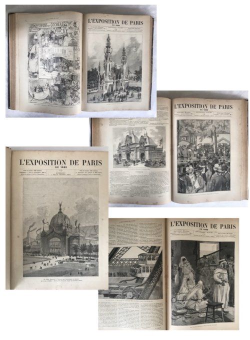 Splendide livre ancien sur L'exposition universelle de Paris, 1889