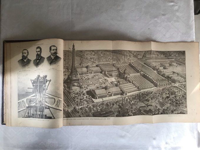 Splendide livre ancien sur L'exposition universelle de Paris, 1889