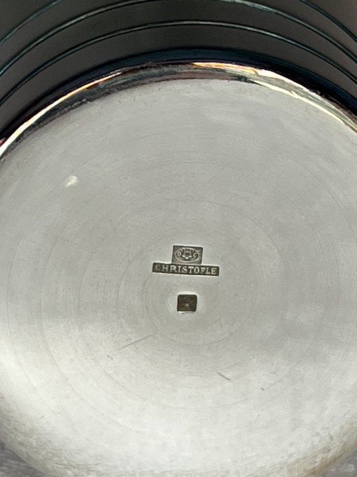 Timbale de baptême vintage Christofle en métal argenté (1935-1967)