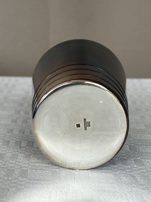 Timbale de baptême vintage Christofle en métal argenté (1935-1967)