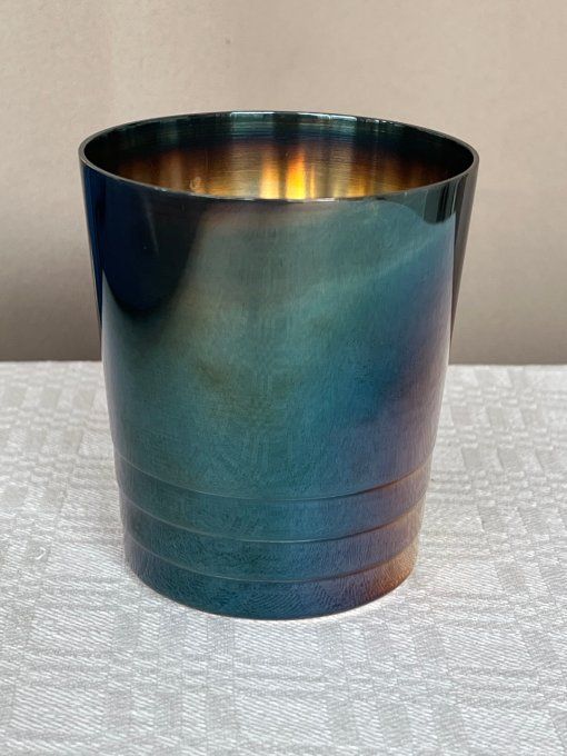 Timbale de baptême vintage Christofle en métal argenté (1935-1967)