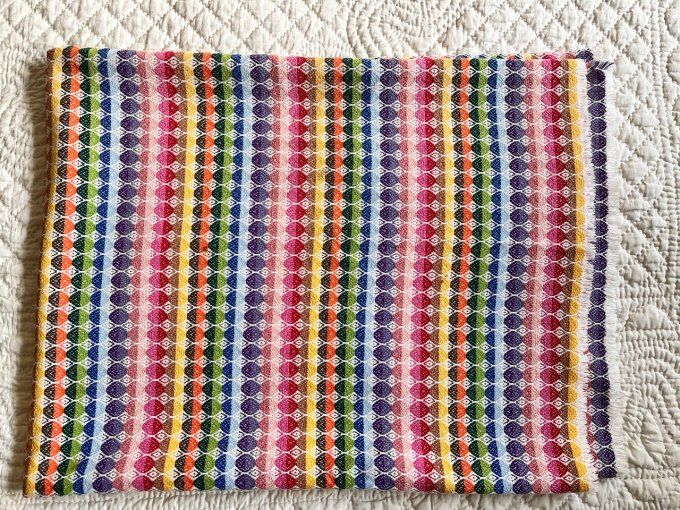 Tissu multicolore épais, pour nappe, tapis enfant, création Dy ou recouvrir votre canapé