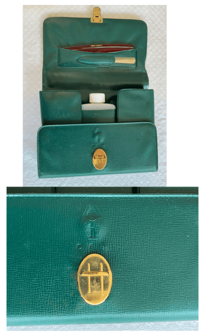 Trousse de toilette de voyage pliable, vintage