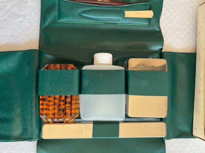 Trousse de toilette de voyage pliable, vintage