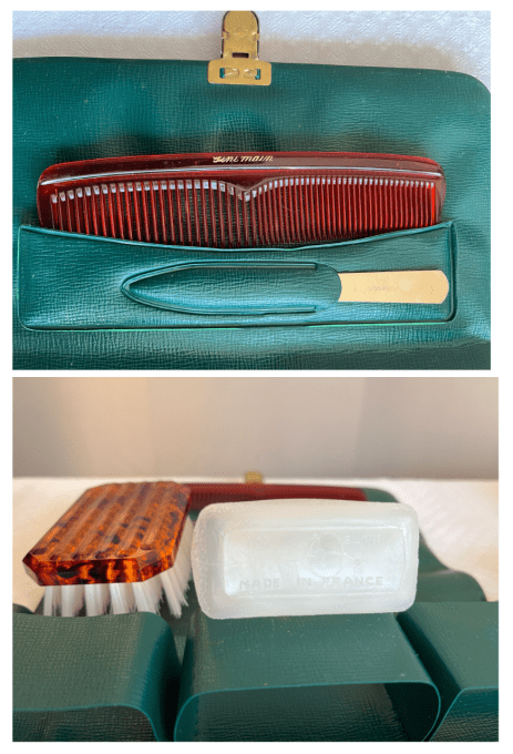 Trousse de toilette de voyage pliable, vintage