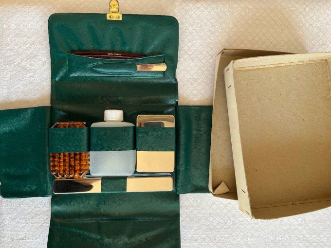 Trousse de toilette de voyage pliable, vintage