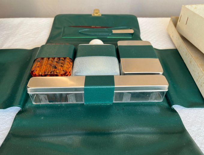 Trousse de toilette de voyage pliable, vintage