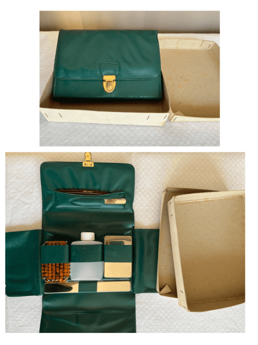 Trousse de toilette de voyage pliable, vintage