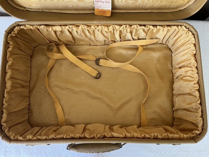 Valise Gamet vintage à double compartiment avec trousse de toilette, Années 50/60