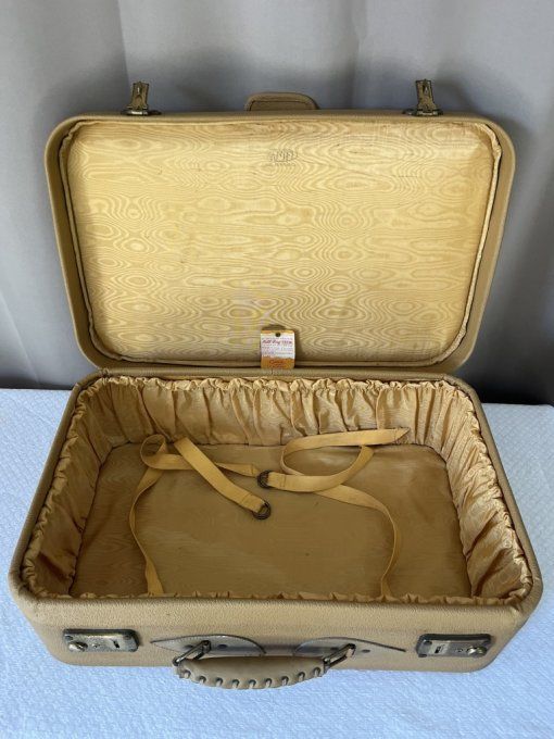 Valise Gamet vintage à double compartiment avec trousse de toilette, Années 50/60