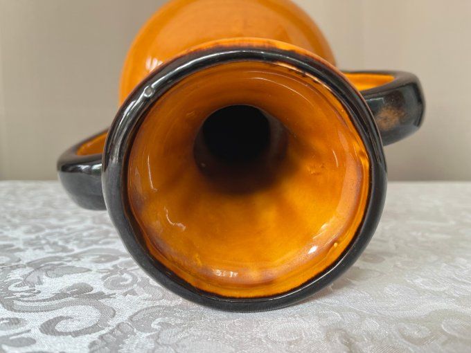 Vase amphore en céramique, signature Lézignan de Claude Paci