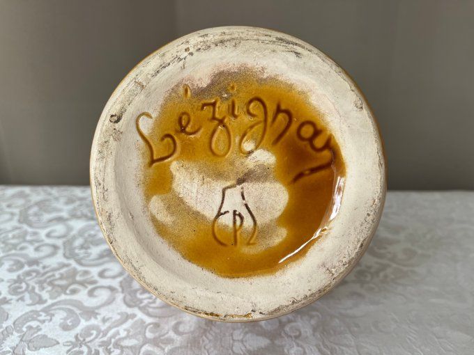 Vase amphore en céramique, signature Lézignan de Claude Paci