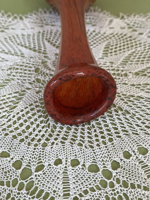 Vase soliflore vintage, en verre soufflé, style Murano ou La Rochère