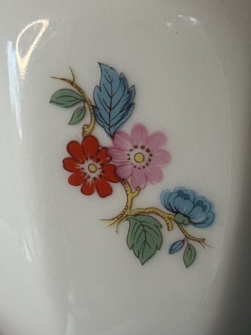 Vase vintage en porcelaine au décor floral, signé Johann Seltmann, Vohenstrauss, Bavière