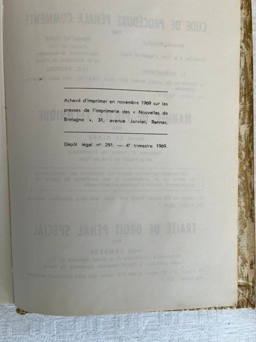vintage,ancien,ouvrage,guide,Livre,Formulaire,des,officiers,de,police,judiciaire,Droit,Lambert,1970,