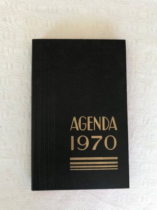 Agenda, mémento vintage de 1970