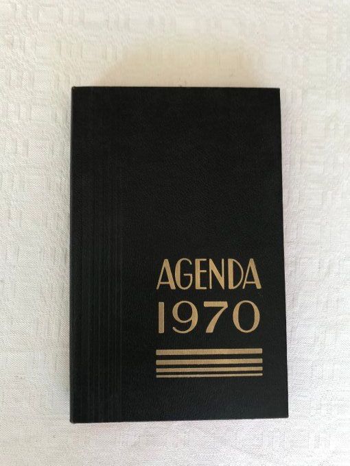 Agenda, mémento vintage de 1970