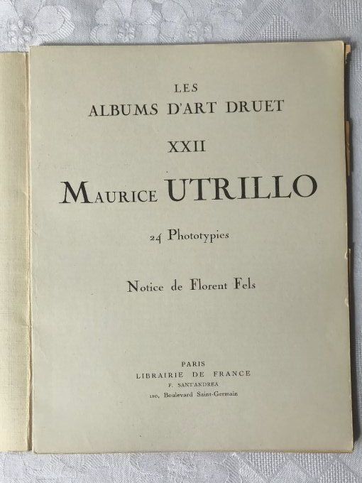 Album d'art Druet, 24 phototypies d'Utrillo