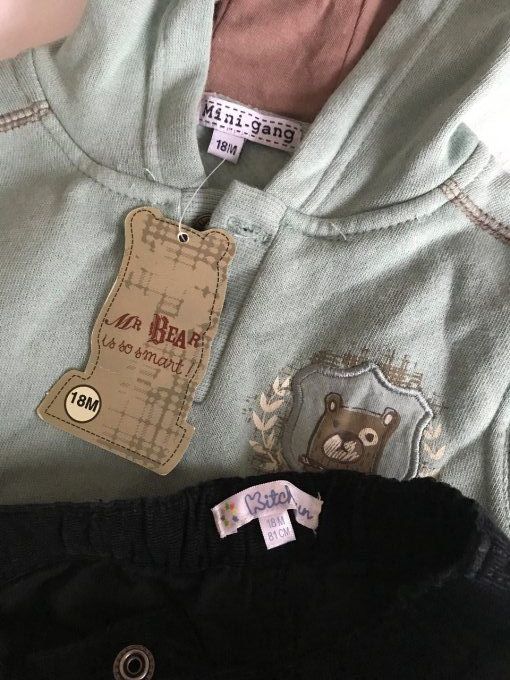 Ensemble hiver, Sweat  et pantalon, 18 mois, Neuf