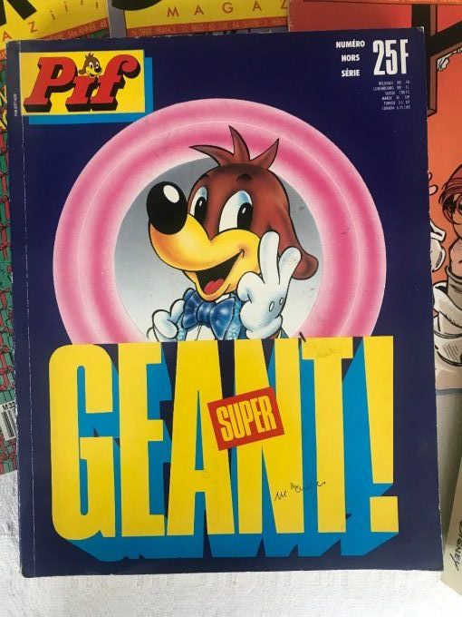 Pour amateur de BD vintage, Super Picsou géant, Pif super géant et 5 Spirou magazine