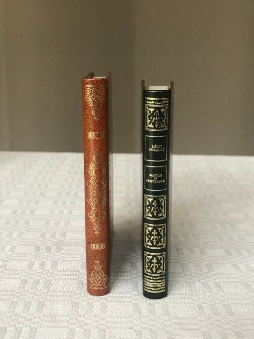 2 Minis livres, Amours, Ronsard et Maitre et serviteur de Léon Tolstoi