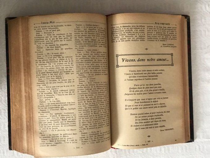 Livre, Lisez-moi, VI 1924, La Bibliothèque idéale. Magazine littéraire