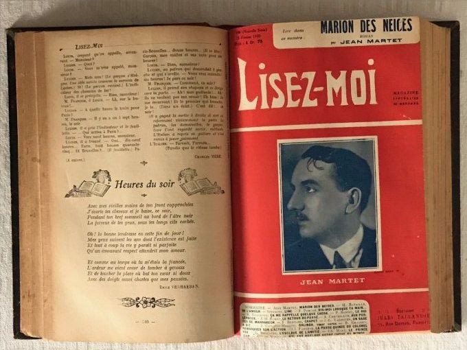 Livre, Lisez-moi, XXIV 1930, La Bibliothèque idéale. Magazine littéraire