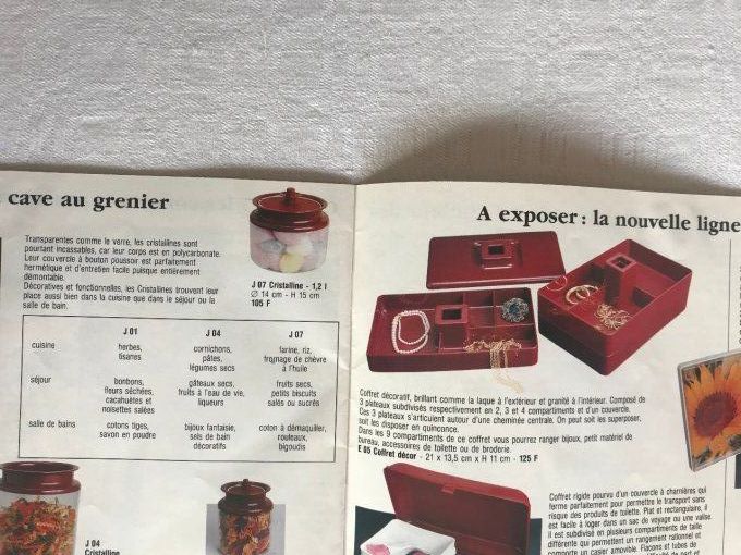 Catalogue Tupperware vintage, années 70